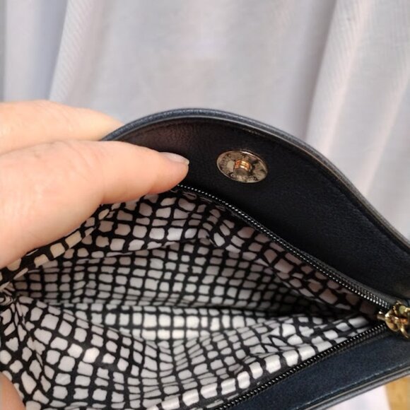 Moda Luxe Ela Foldover Crossbody Bag - Navy - Picture 8 of 14